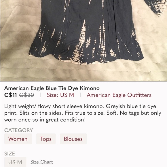 Tie dye kimono - Picture 4 of 4